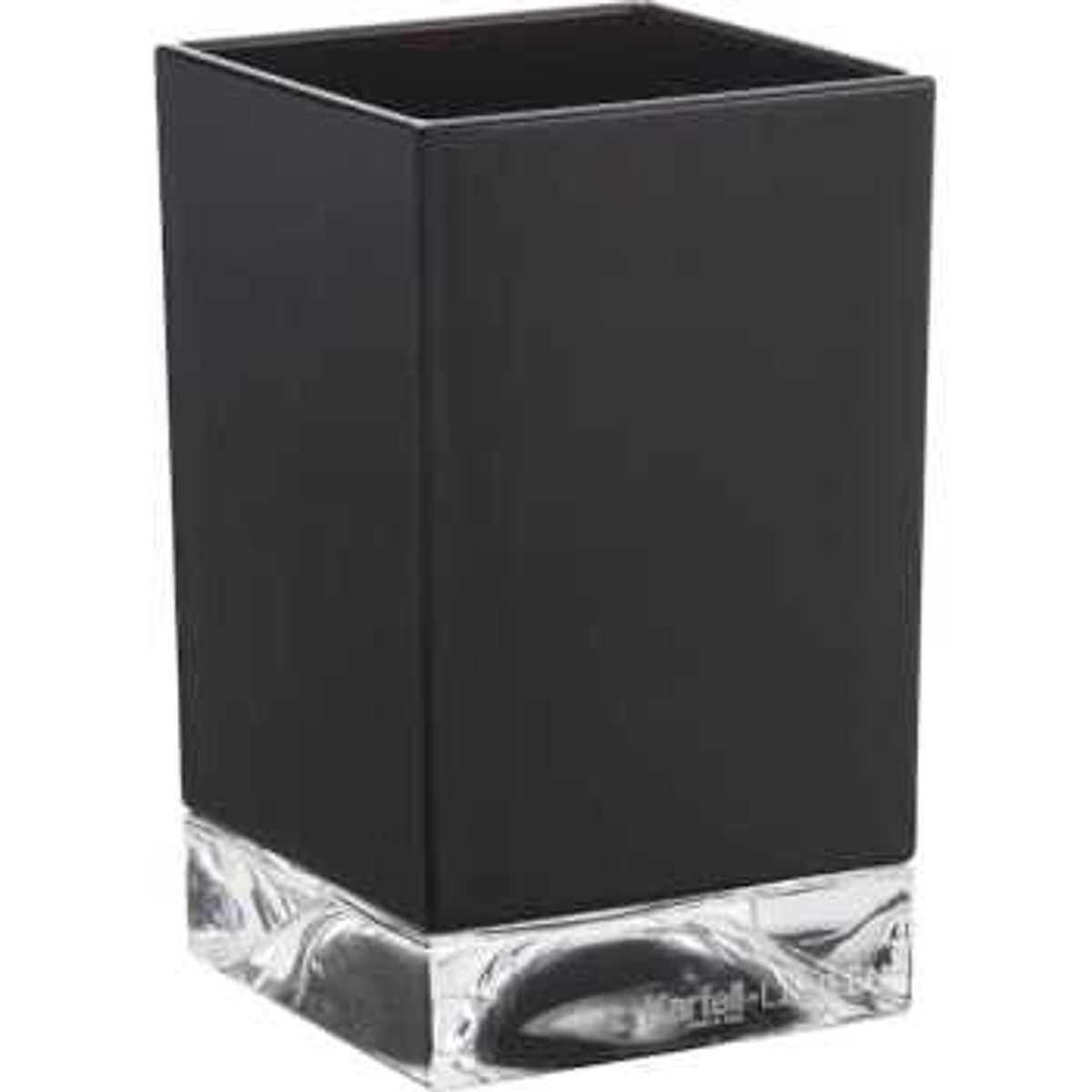 Kartell Boxy Tandkrus SORT/TRANSPARENT