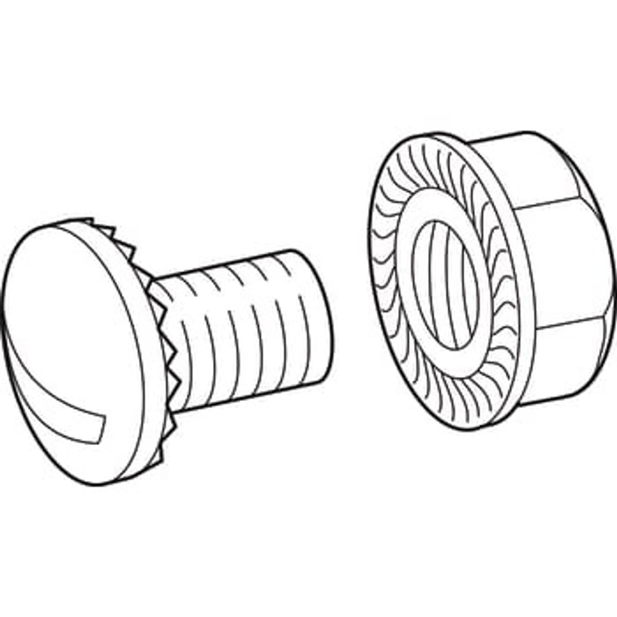 Skrue M6 x 10 mm M610-E