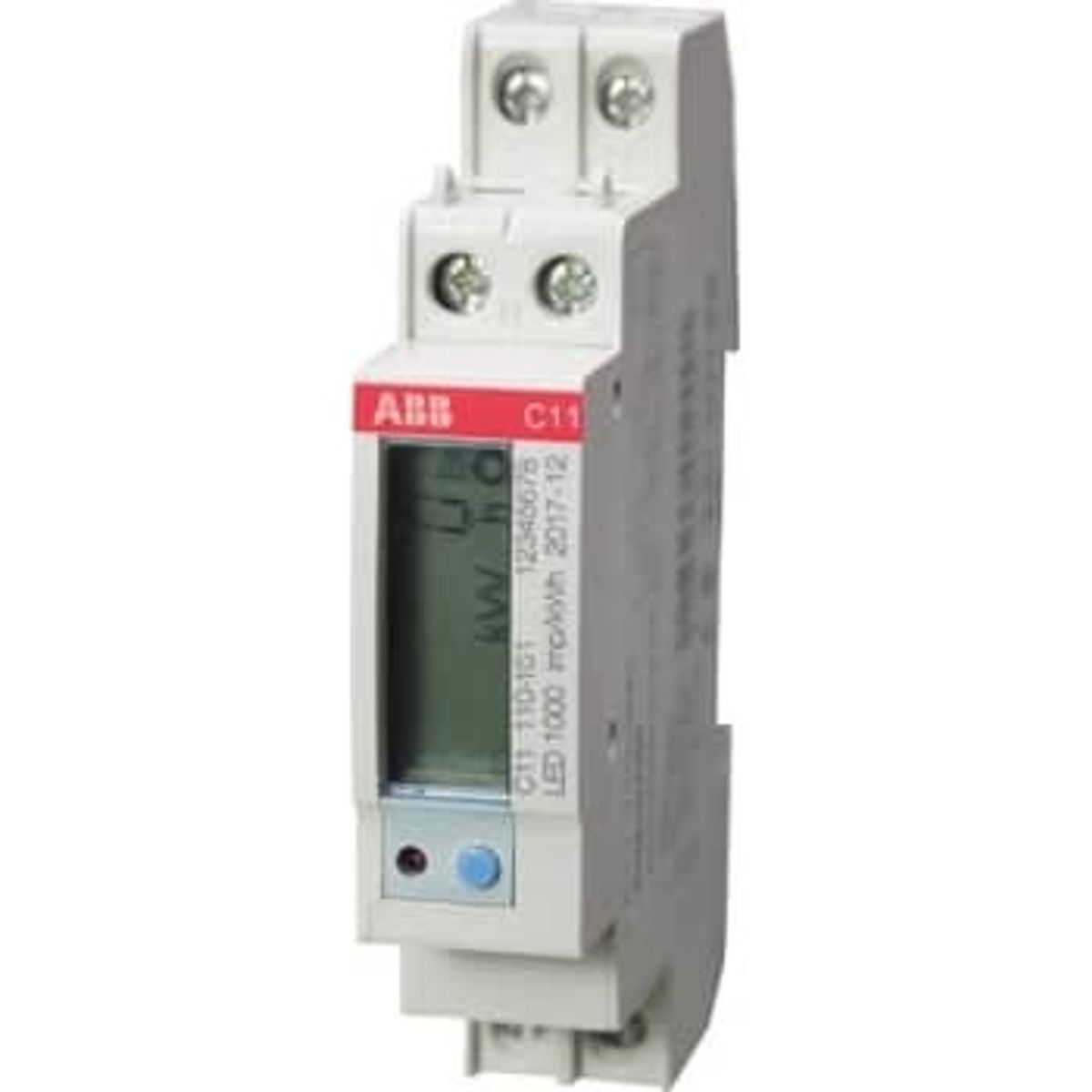 ABB El-måler 1P+N 40A Direkte kl.B I/O: Puls/alarm, C11 110-101 MID