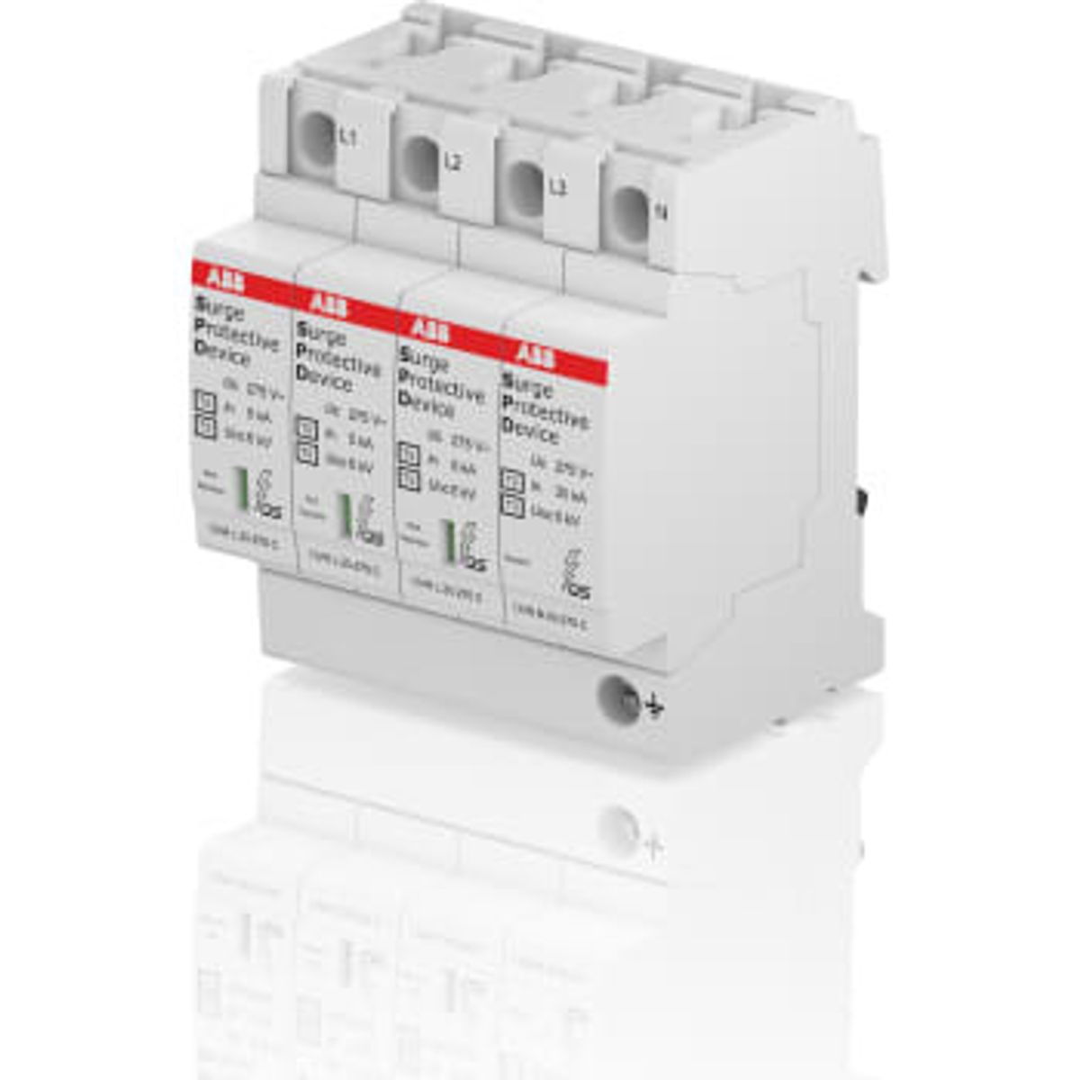 ABB Transientbeskyttelse Type 2+3, 3P+N, OVR T2-T3 3N 20-275 P QS