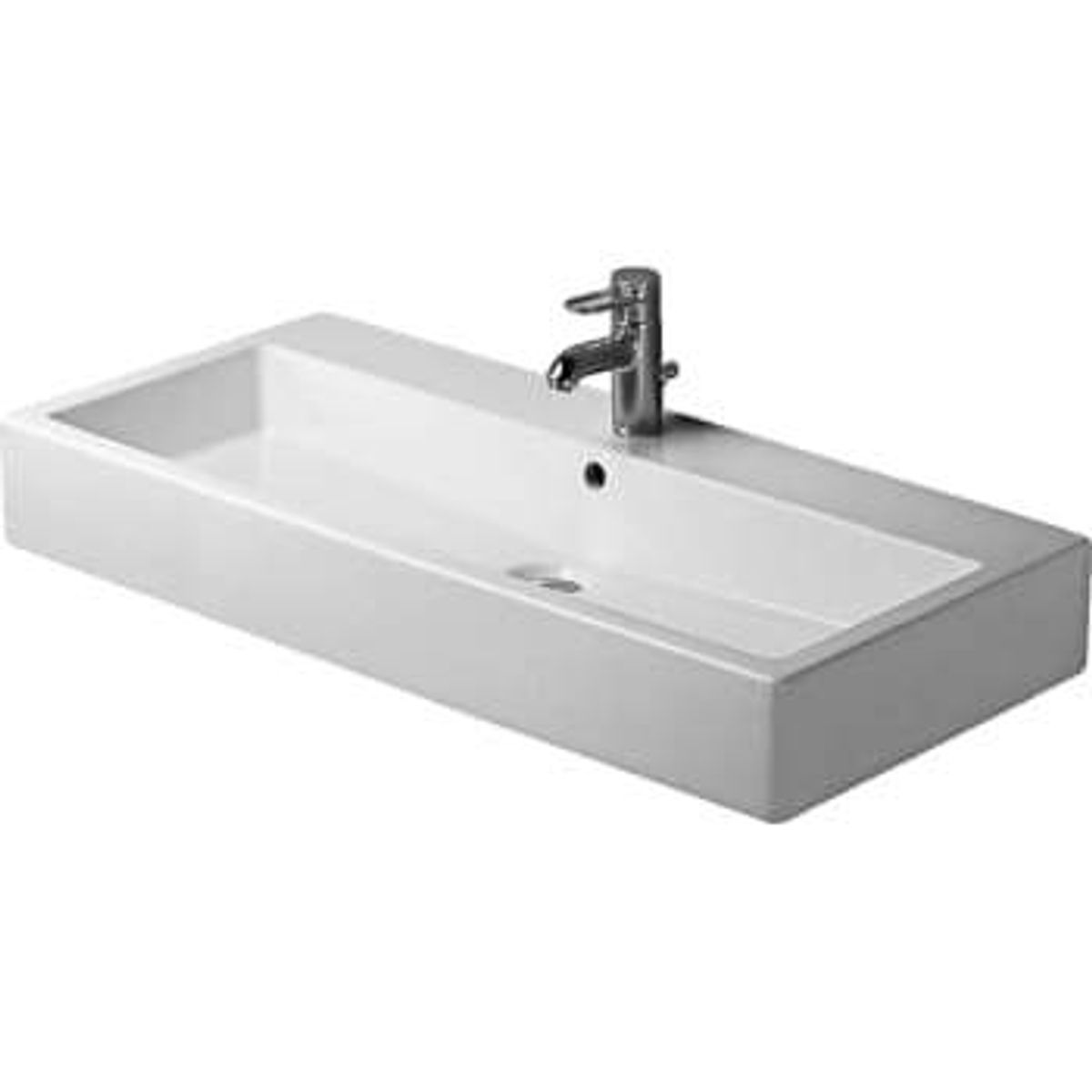 Duravit Vero vask 100 cm slebet kant med hanehul