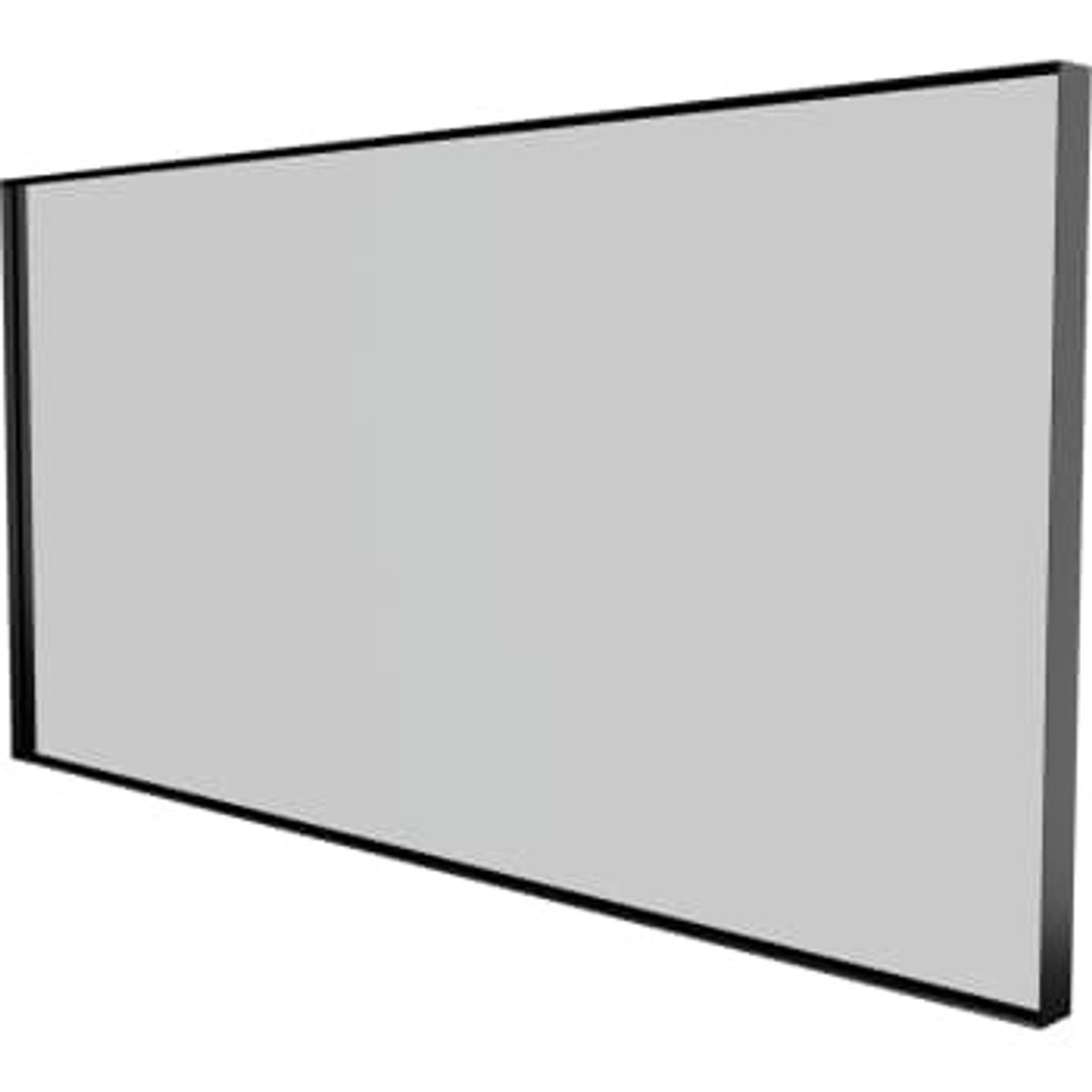 Cosani Sanibell Basicline spejl 120x60cm, mat sort aluramme