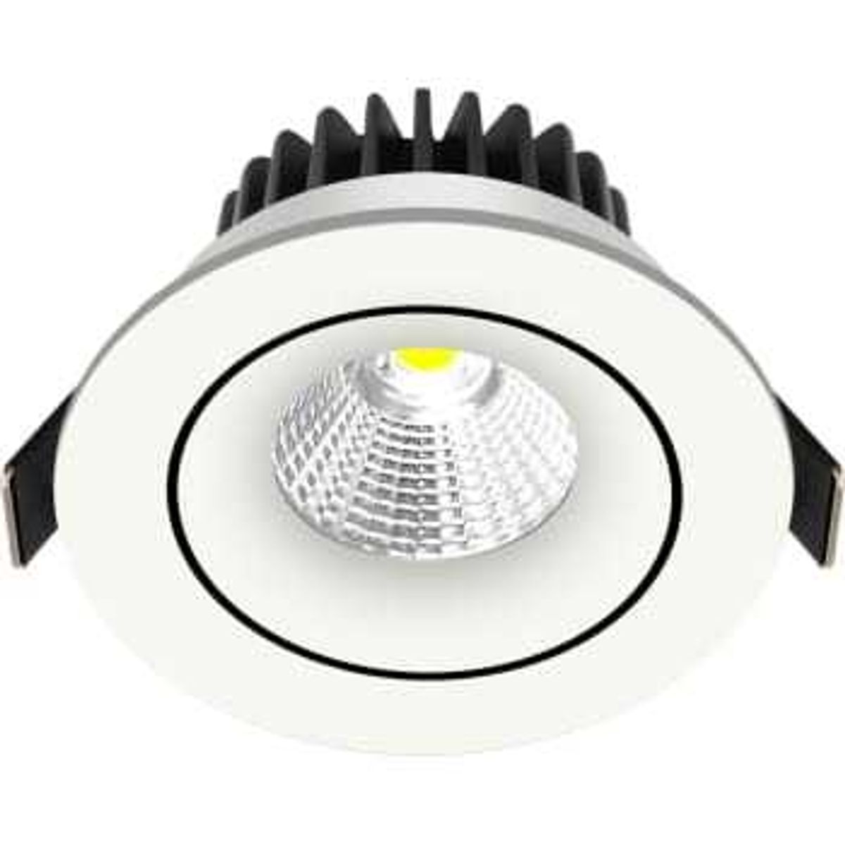 Nordtronic Downlight Velia Tilt DTW 12,7W 1800-3000K, 230V rund, hvid