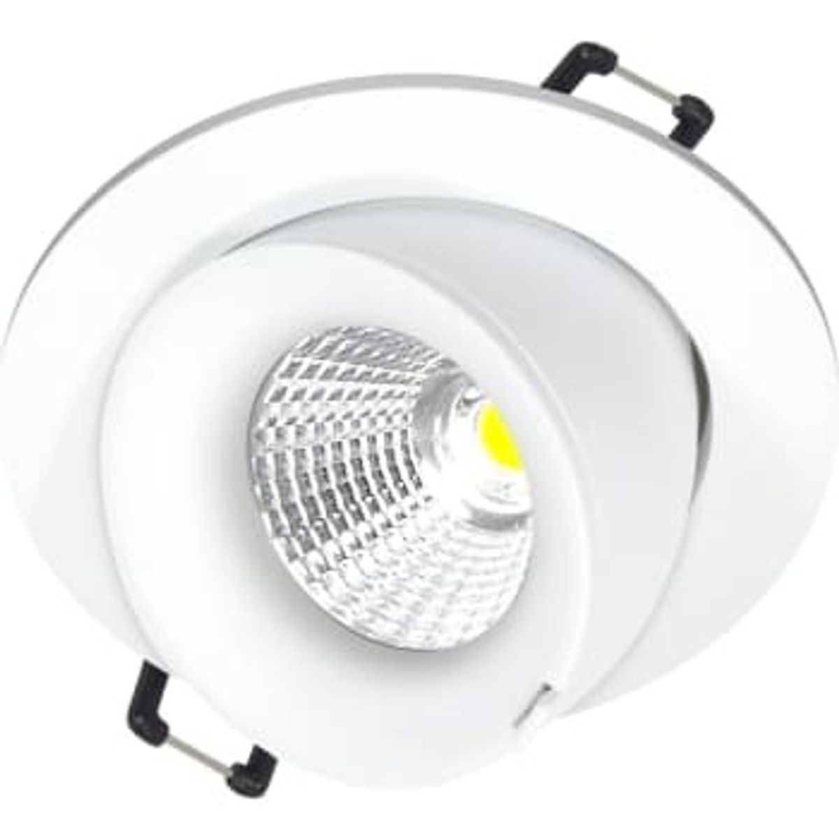 Nordtronic Downlight Velia Large Tilt DTW 12,7W 1800-3000K 230V, hvid