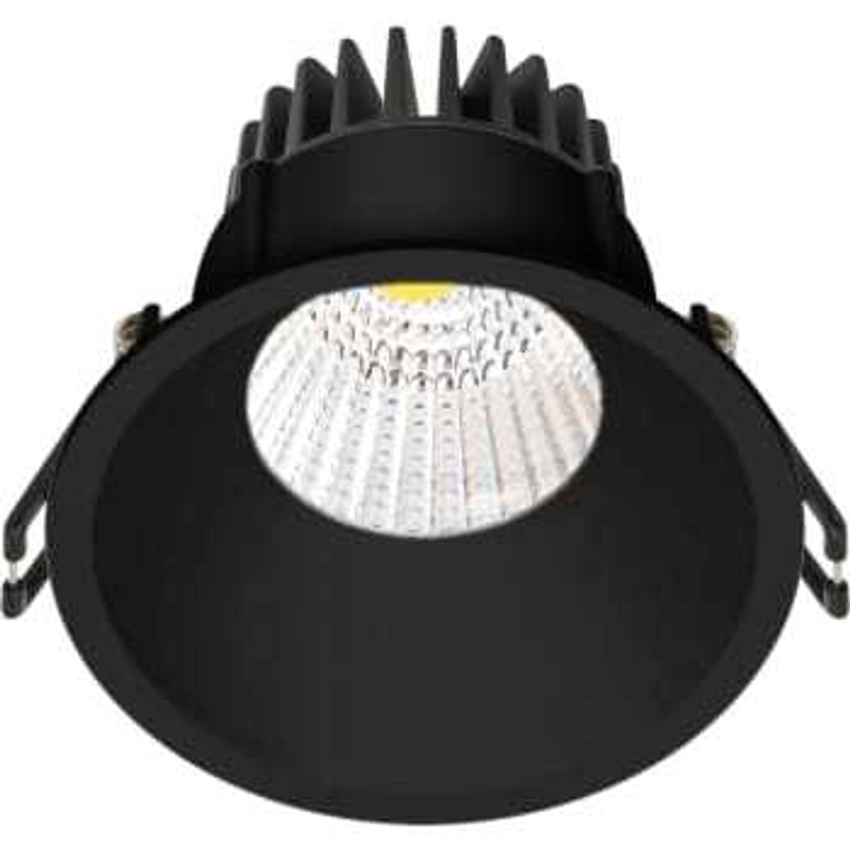 Nordtronic Downlight Velia LED 10,9W 2700K, 650 lm, 230V rund, mat sort