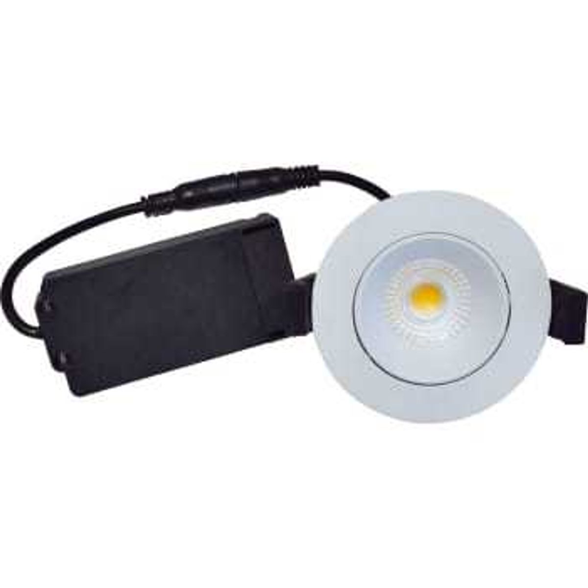 Nordtronic Downlight Velia Low Profile 5W 3000K Cri>95 rund, mat hvid