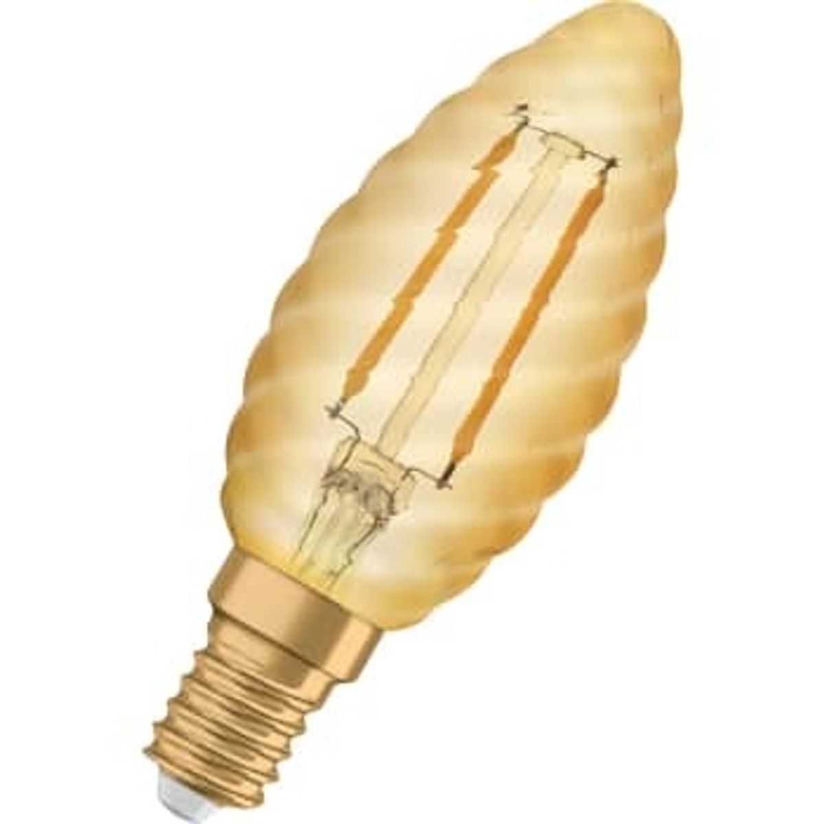 Ledvance Vintage 1906 LED Kerte snoet 2,5W 825, 220 lumen, E14, guld