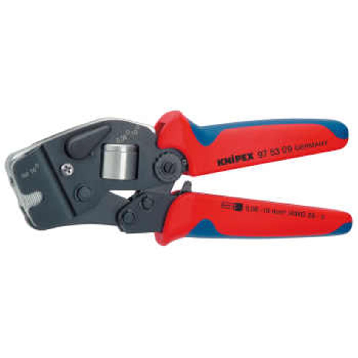 KNIPEX crimptang til kabeltyller, 190 mm, selvindstillelig