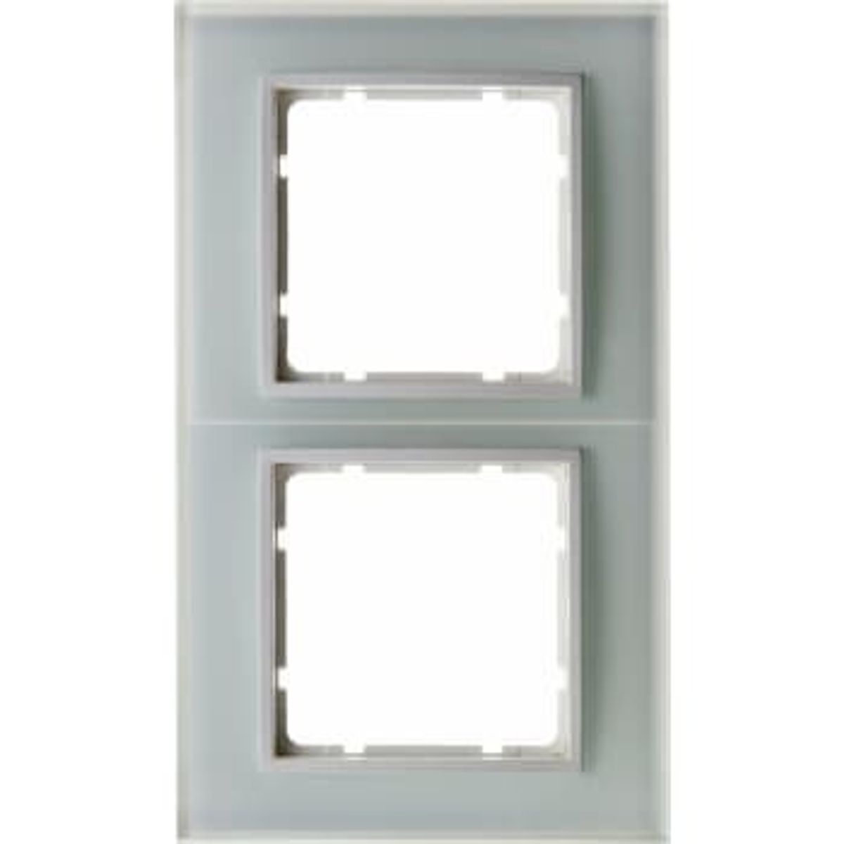 Berker Ramme 2 modul b.7 glas hvid