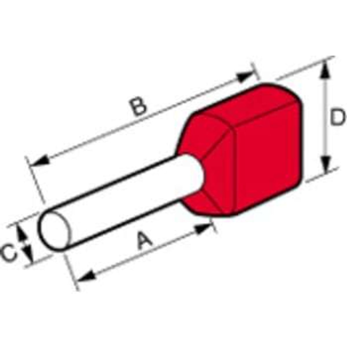 Legrand Tylle isol dobb 2x1,5mm2 sort (500 stk)