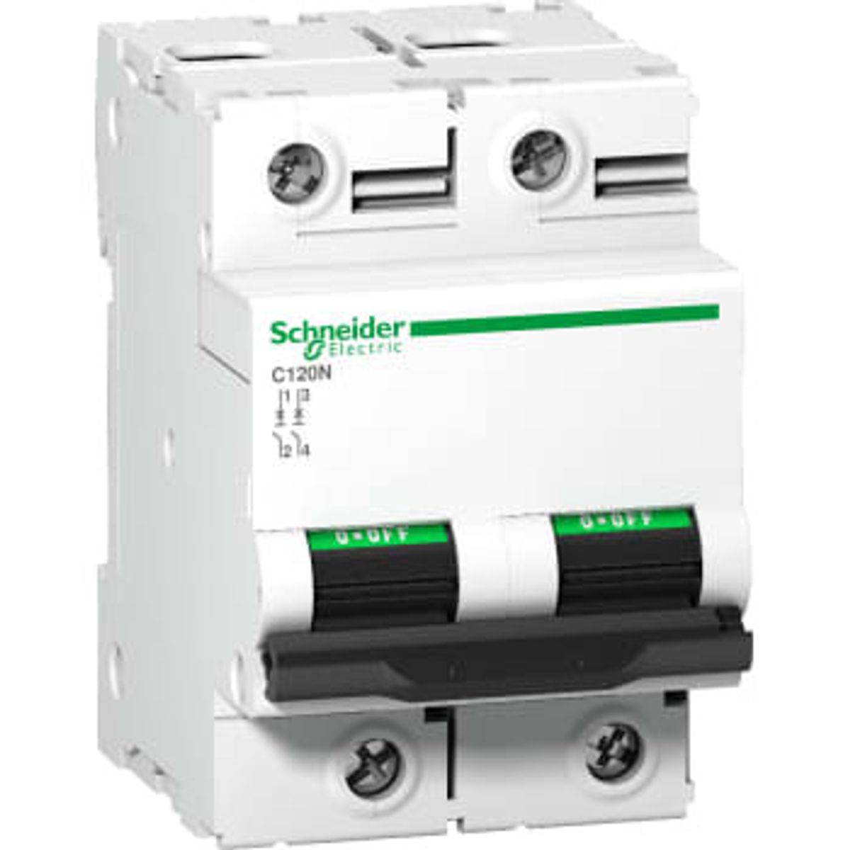 Schneider Electric Automatsikring c 2p 100a 10ka