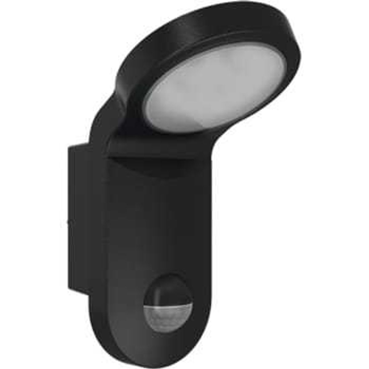 Esylux Armatur AOL 100 LED 3000K sort med sensor