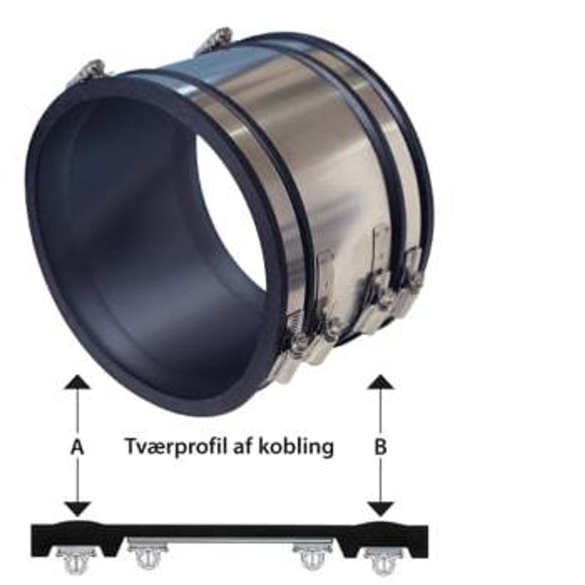 Lauridsen Handel HOFOR L350 kobling 400 mm til ler 35 cm, i jord