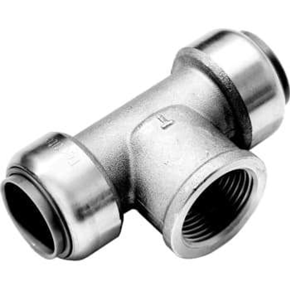 Roth tee 22 mm x 3/4 x 22 mm, indstikfittings i rustfri stål