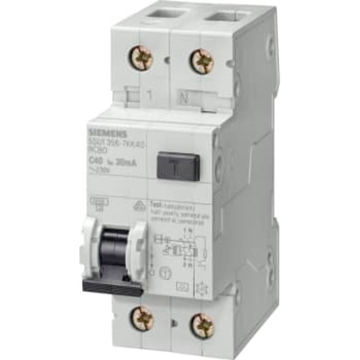 Siemens Kombiafbryder Automatsikring/HPFI C 16A 1P+N 30mA 5SU1356-7KK16