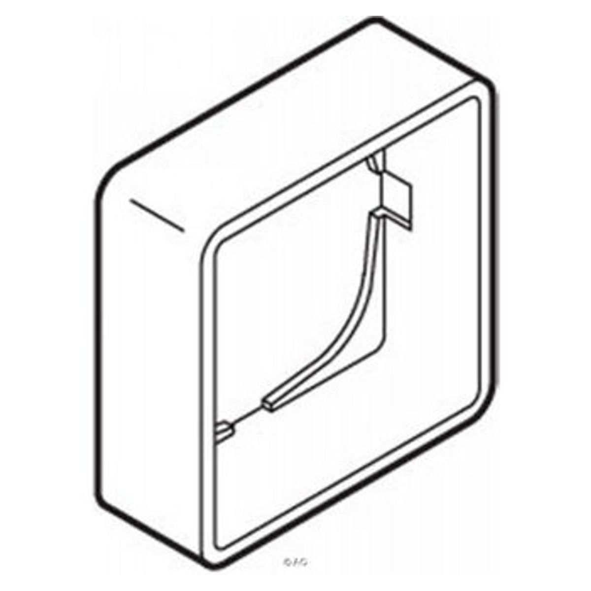 LK FUGA® ramme Baseline 50 1 modul 21 mm høj hvid