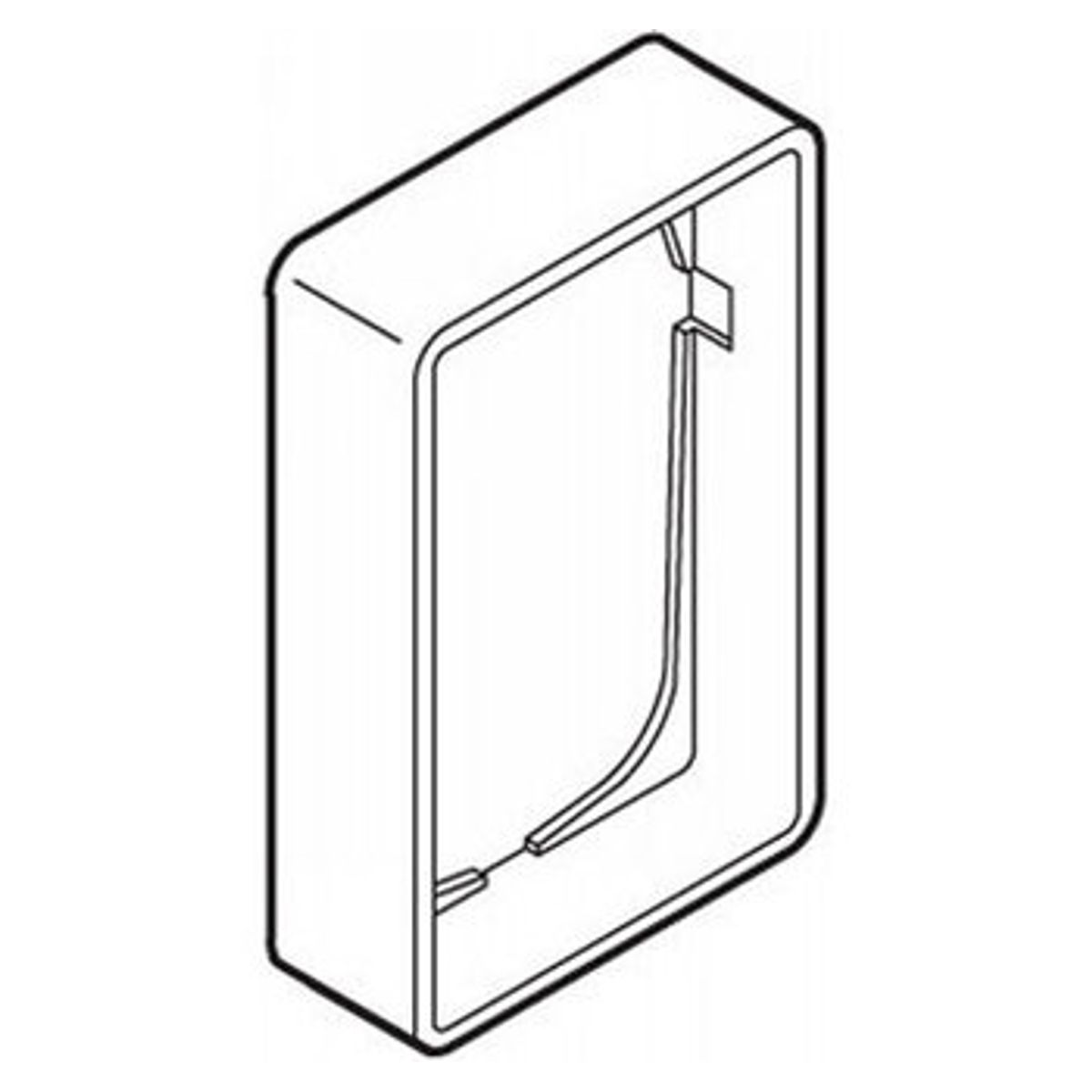 LK FUGA® ramme Baseline 50 1½ modul 21 mm høj hvid