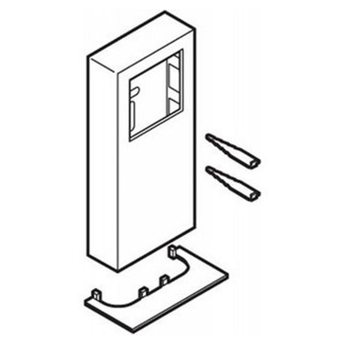 LK FUGA® panelunderlag Baseline 1 modul hvid