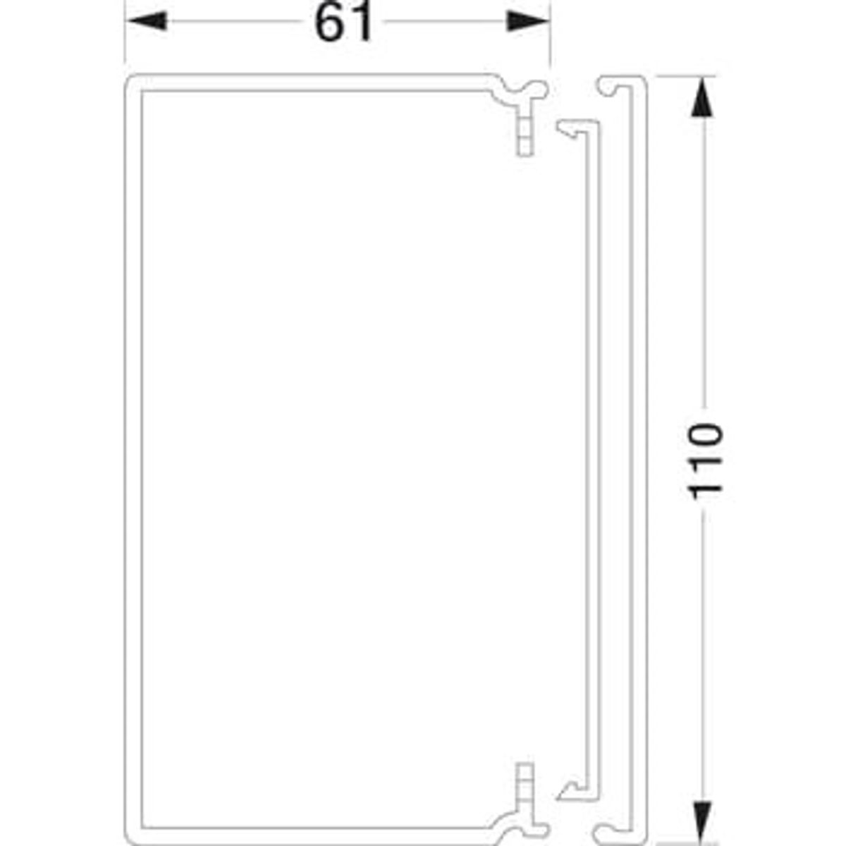 Tehalit Kabelkanal komp lfh 60110 ph (2 mtr)