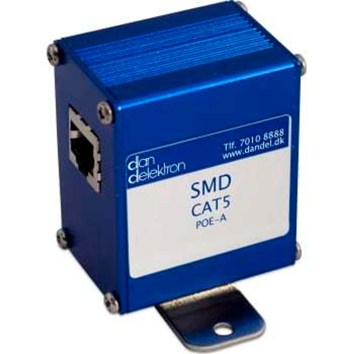 Dan Delektron Transientbeskyttelse SMD Kat.5 POE-A RJ45 stik