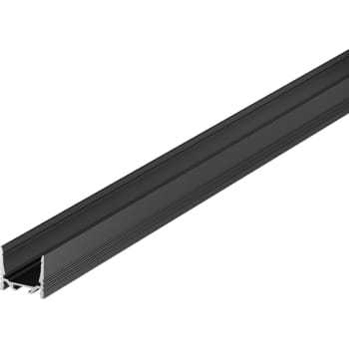 SLV GRAZIA 20 LED påbygningsprofil, standard, rillet, 3m, sort