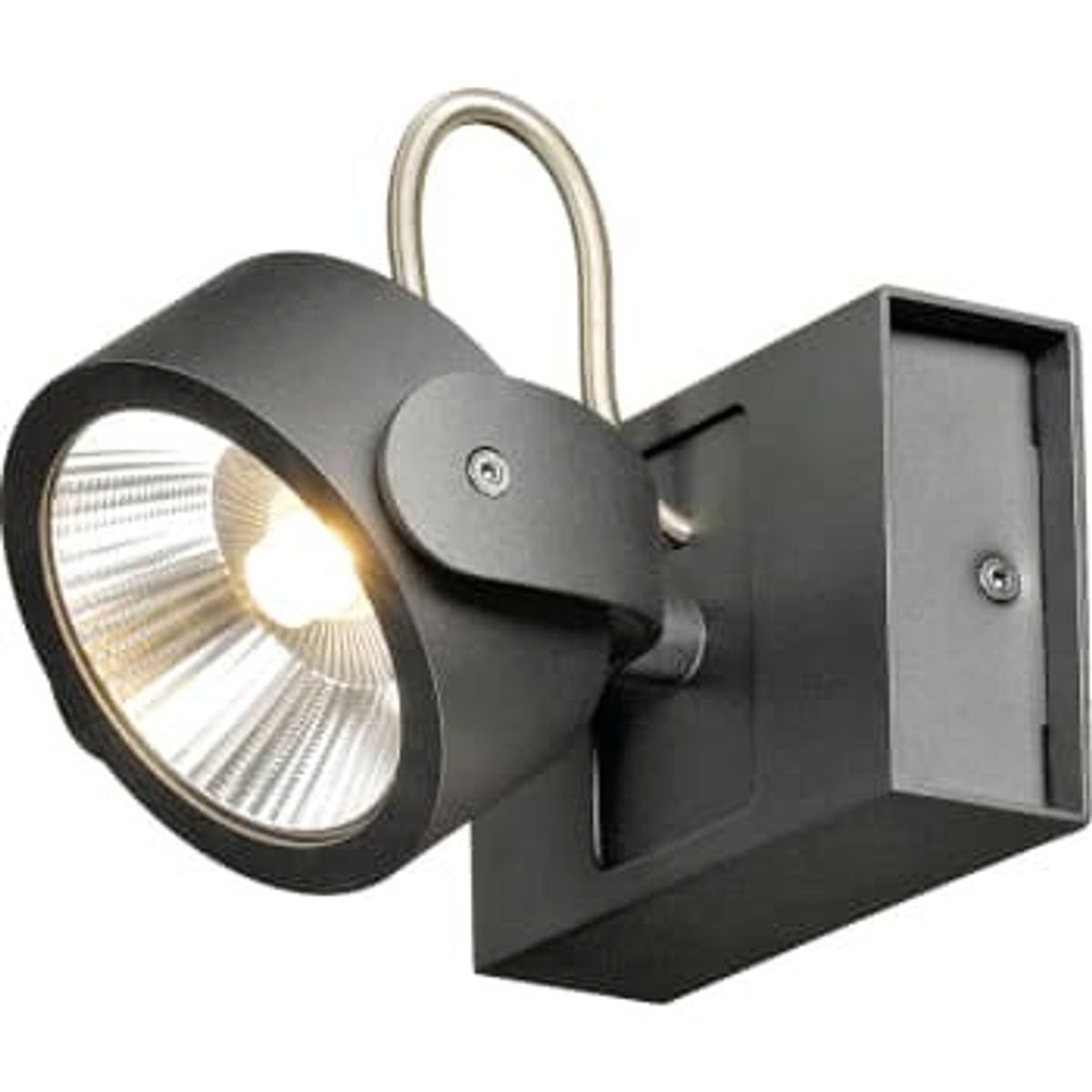 SLV KALU LED 1 væg- og loftlampe, sort, 3000K, 60°