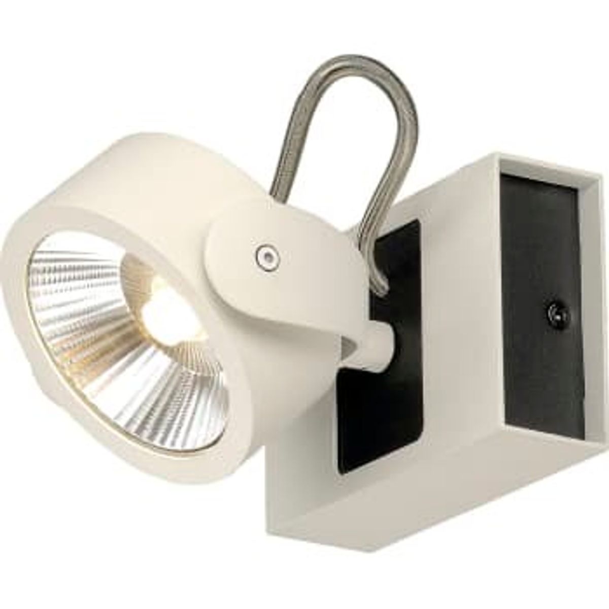 SLV KALU LED 1 væg- og loftlampe, hvid/sort, 3000K, 60°