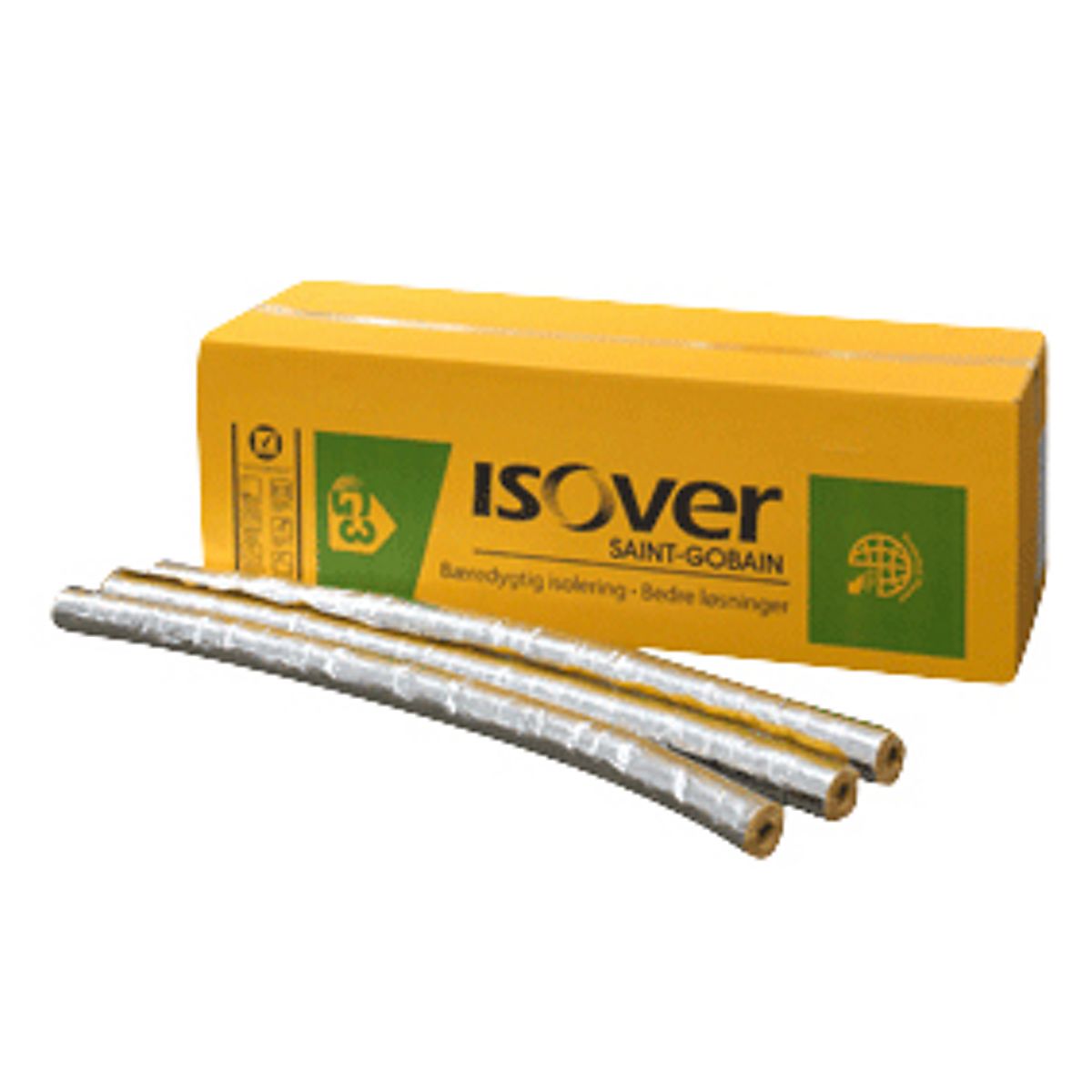 ISOVER BoaFlex Alu2 rørskål 28x30mm. 1.2mtr. Max. 150°C. Med tape