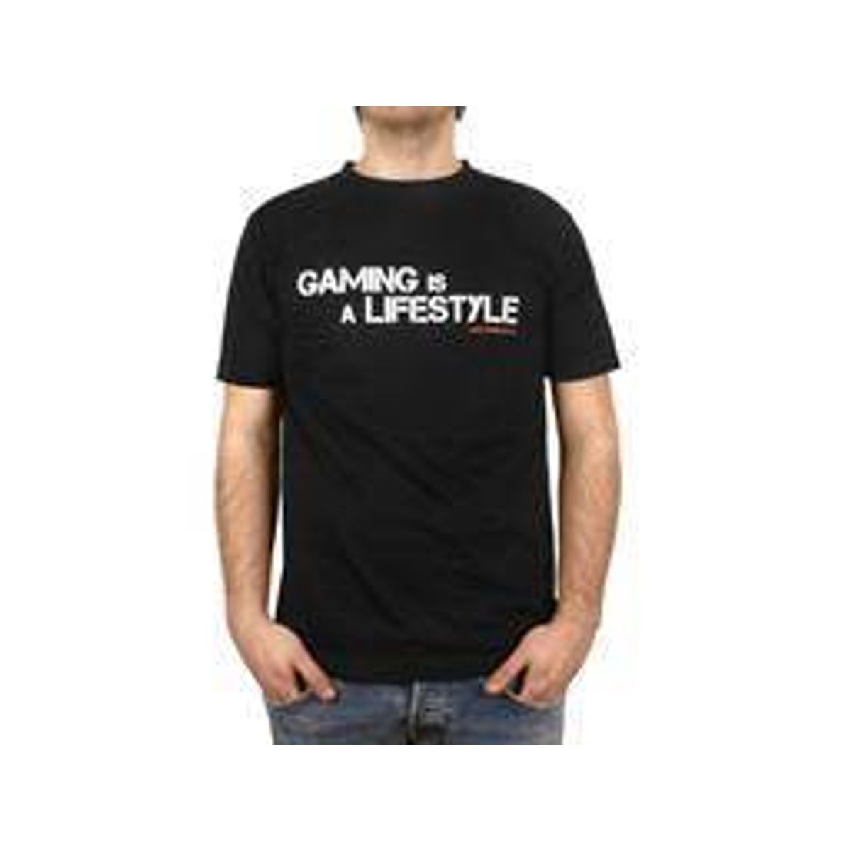 Gaming is a lifestyle T-shirt Sort (XL)