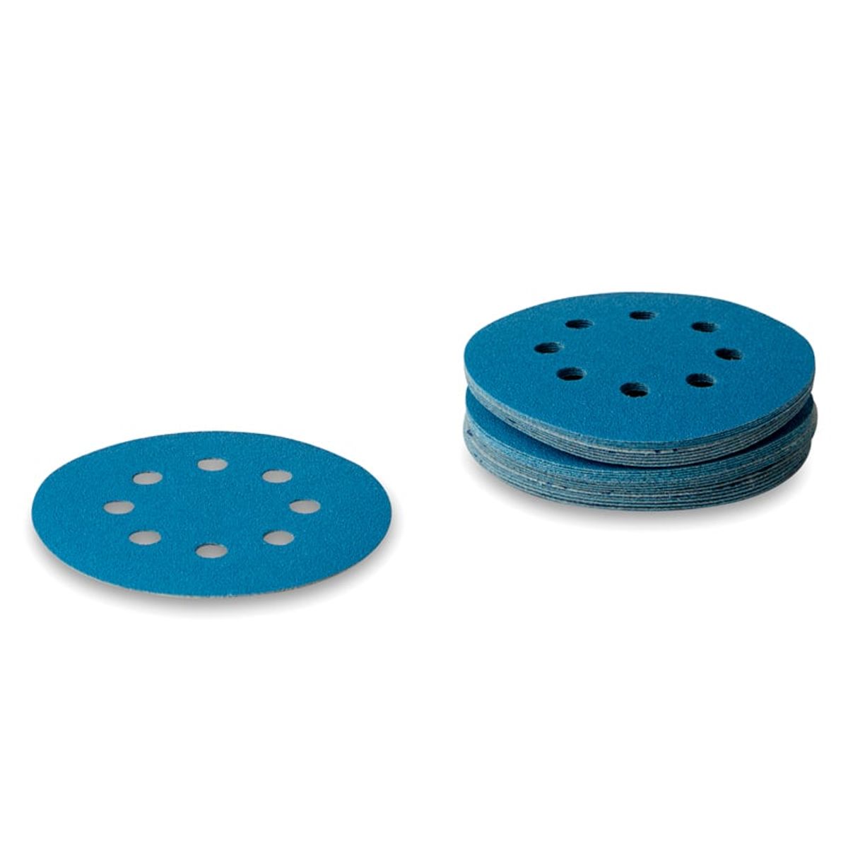 ø125mm Sliberondeller 25 stk. - Cool Blue Korn P400