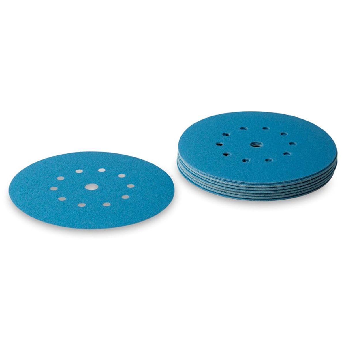 ø225mm Girafsliberondeller med 10+1 hul - 25 stk. Cool Blue Korn P500