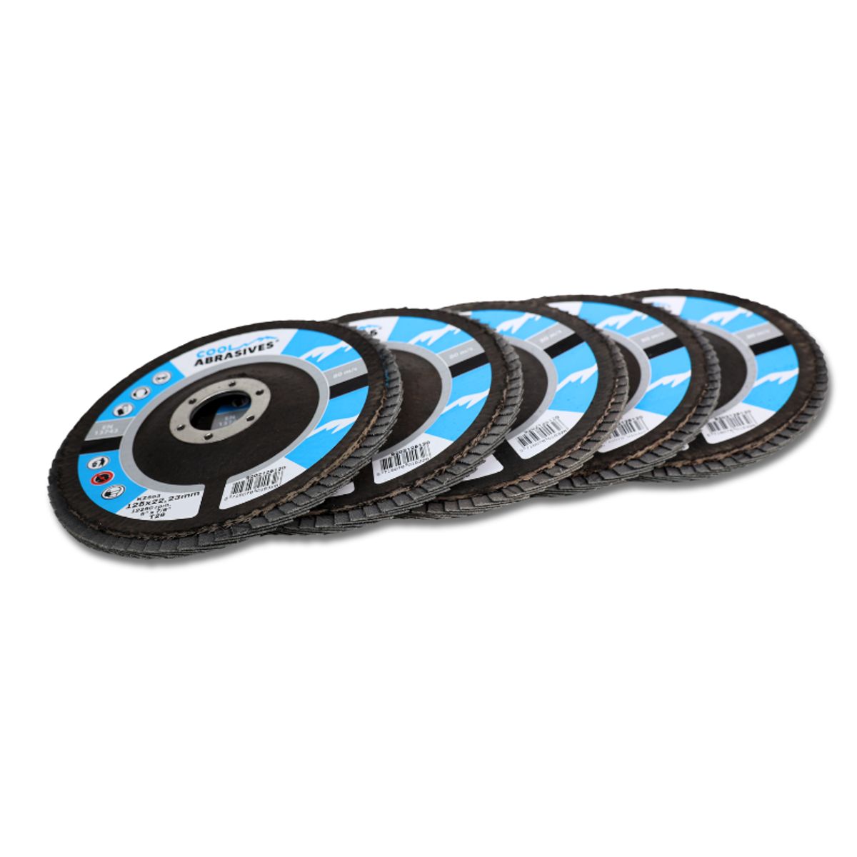 Ø125mm Zirkon Lamelflapskiver (Cool Flap Disc) - 5 stk. Korn P100