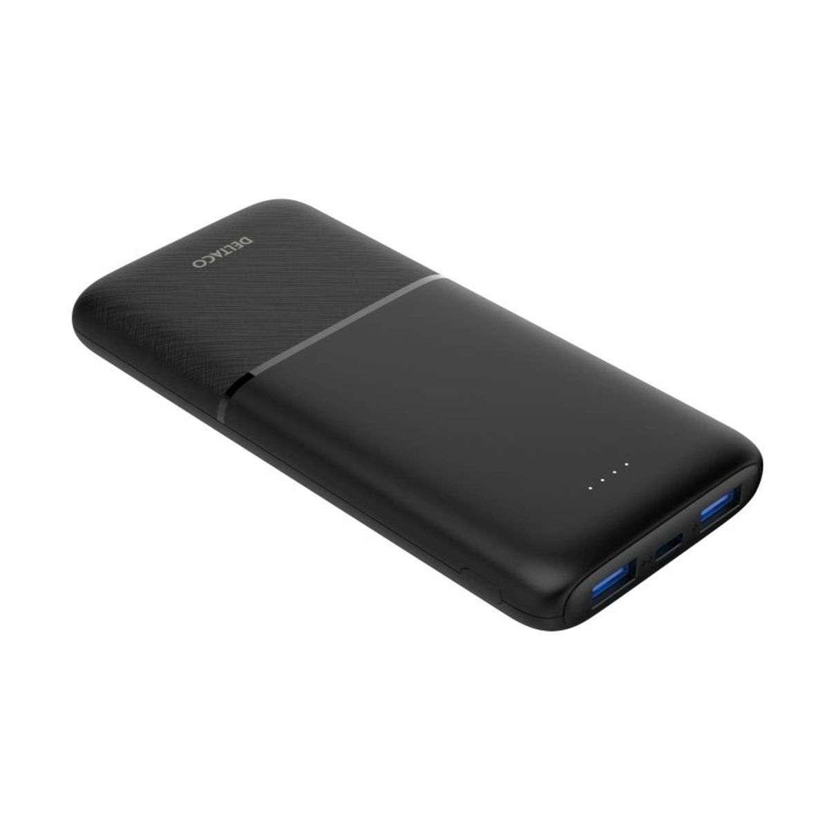 Deltaco 10000mAh USB-C PD PowerBank (20W), Sort, CE