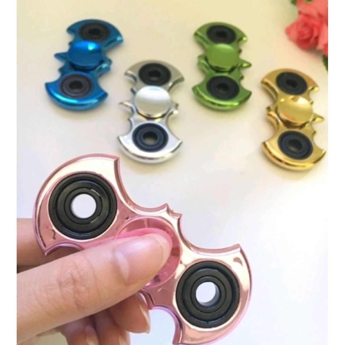 Fidget spinner "Batman metallic". Ass. farve.