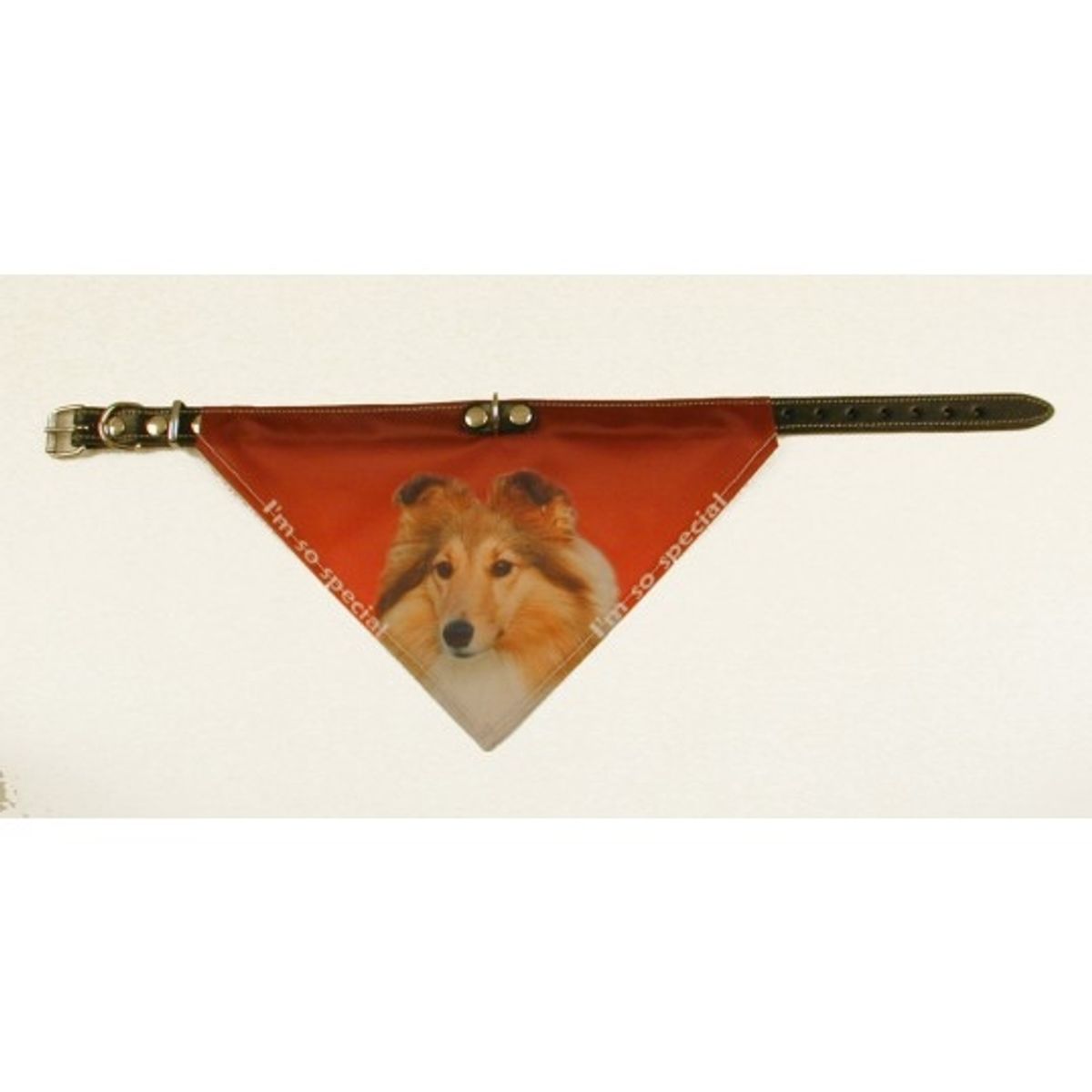 Bandana halsbånd med motiv af Shetland Sheppdog.