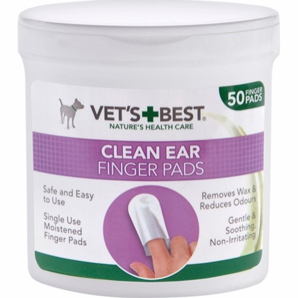 VET'S BEST Clean ear. Fingertut til ørepleje.