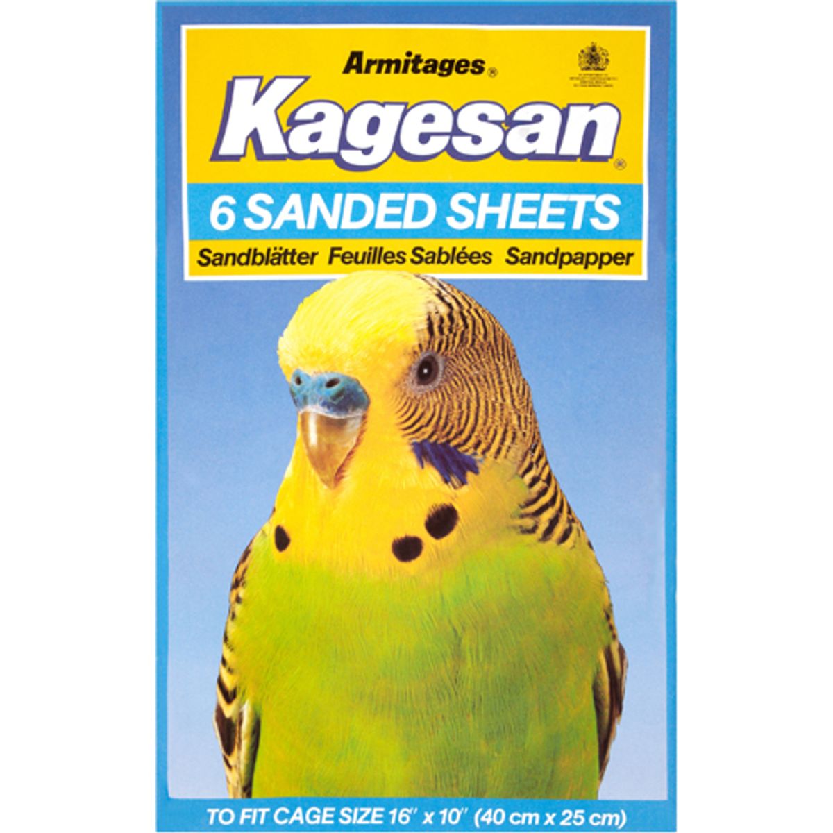 Kagesan, sandpapir 25 x 40 cm, 6 stk.