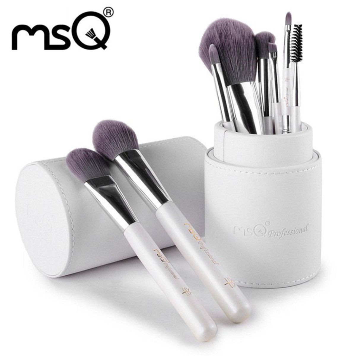 MSQ Makeup-børster i Bambusfiber, 8stk