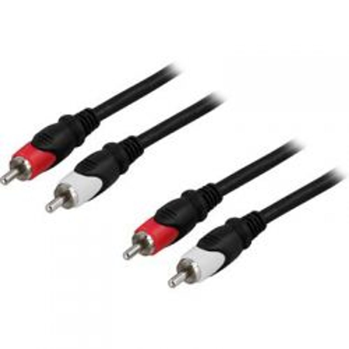 Deltaco Audio Cable, 2xrca Ma - Ma, 1m - Ledning