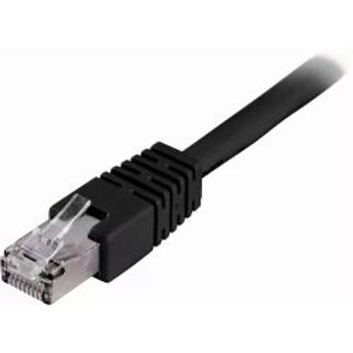 Deltaco F/utp Cat6 Patch Cable, Lszh, 0.3m, Black - Ledning