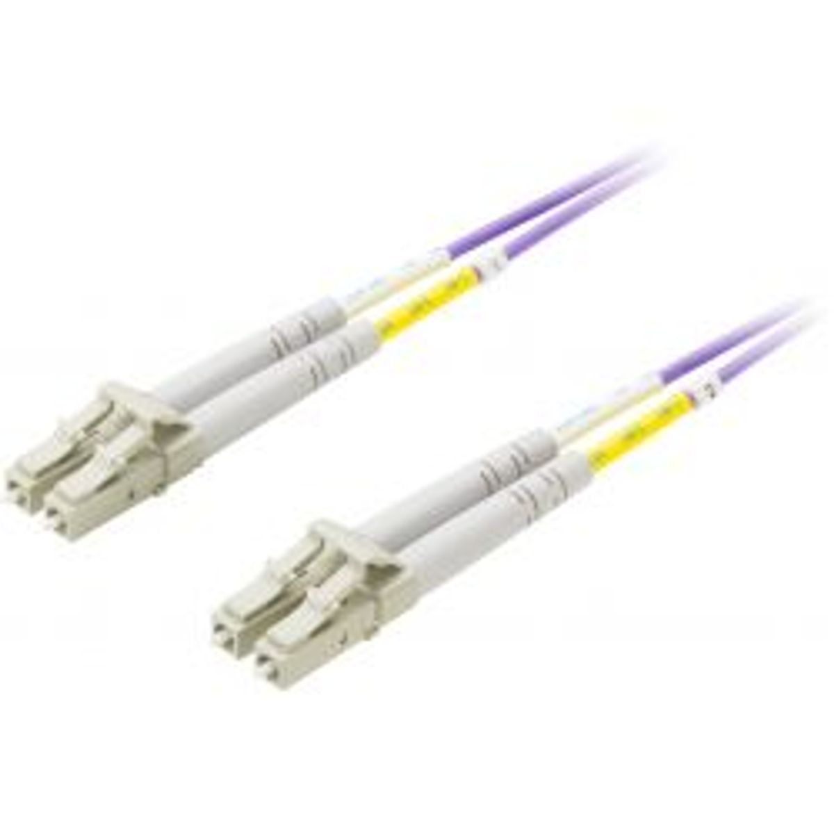 Deltaco Om4 Fiber Cable, Lc - Lc, 50/125, Duplex, Multimode, 1m - Ledning