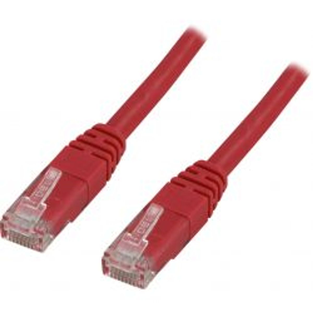 Deltaco U/utp Cat5e Patch Cable 0.5m, Red - Ledning