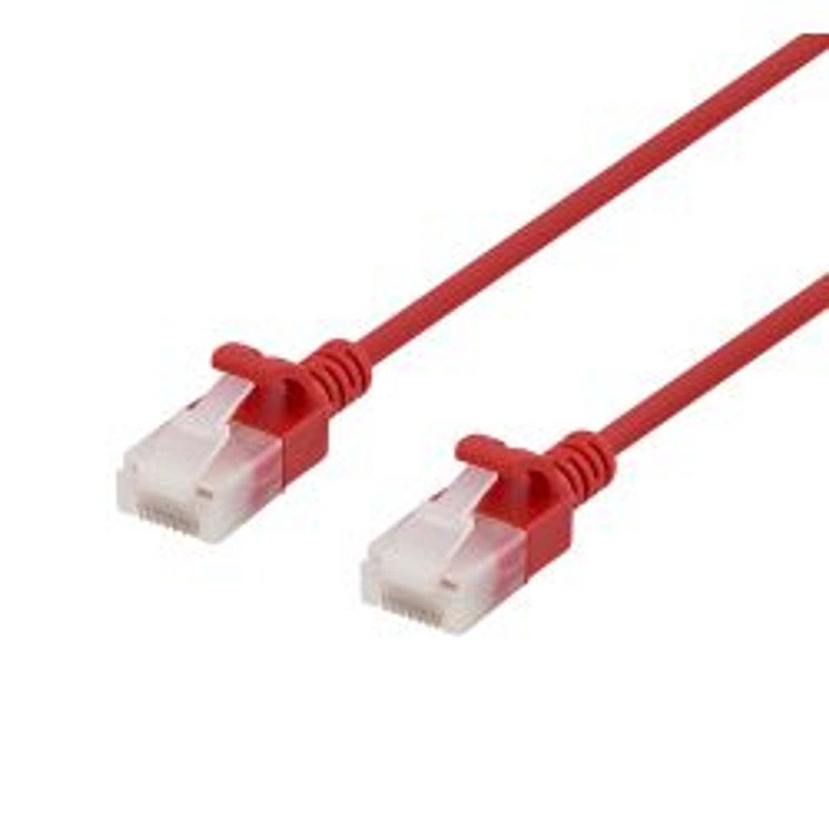 Deltaco U/utp Cat6a Patch Cable, 3,5mm I Diameter, 0,3m, Red - Ledning