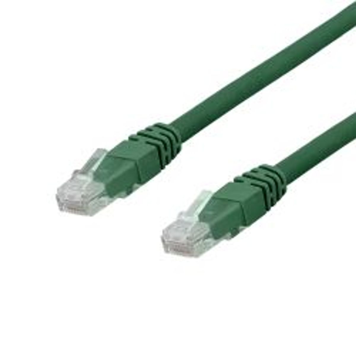 Deltaco U/utp Cat6a Patch Cable, Lszh, 0.5m, Green - Ledning