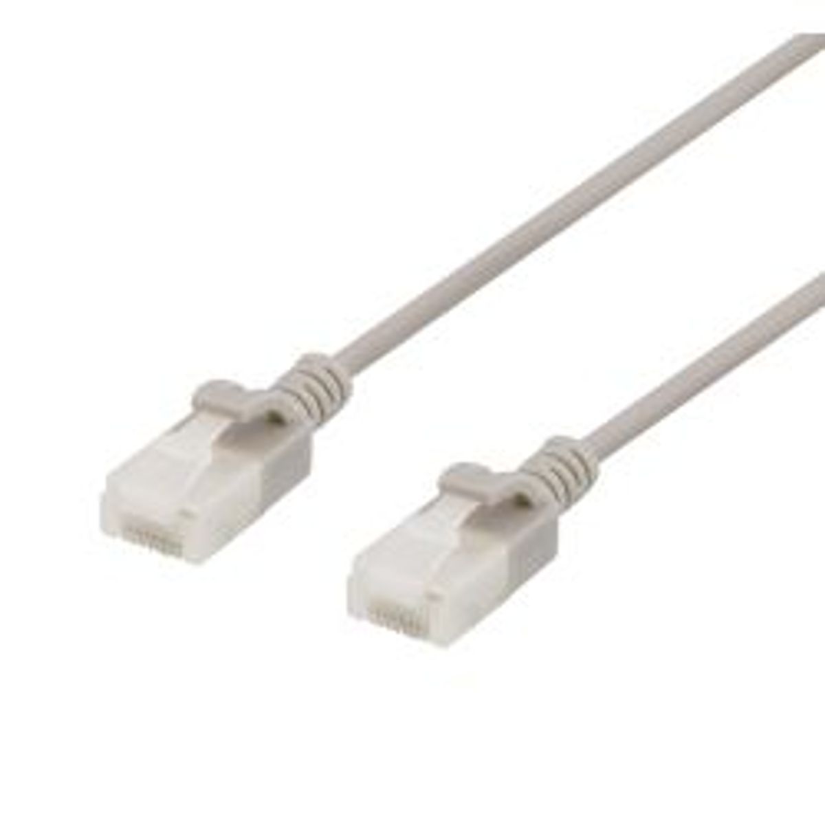 Deltaco U/utp Cat6a Patch Cable, Slim, 3.5mm Diameter, 0.3m, Grey - Ledning