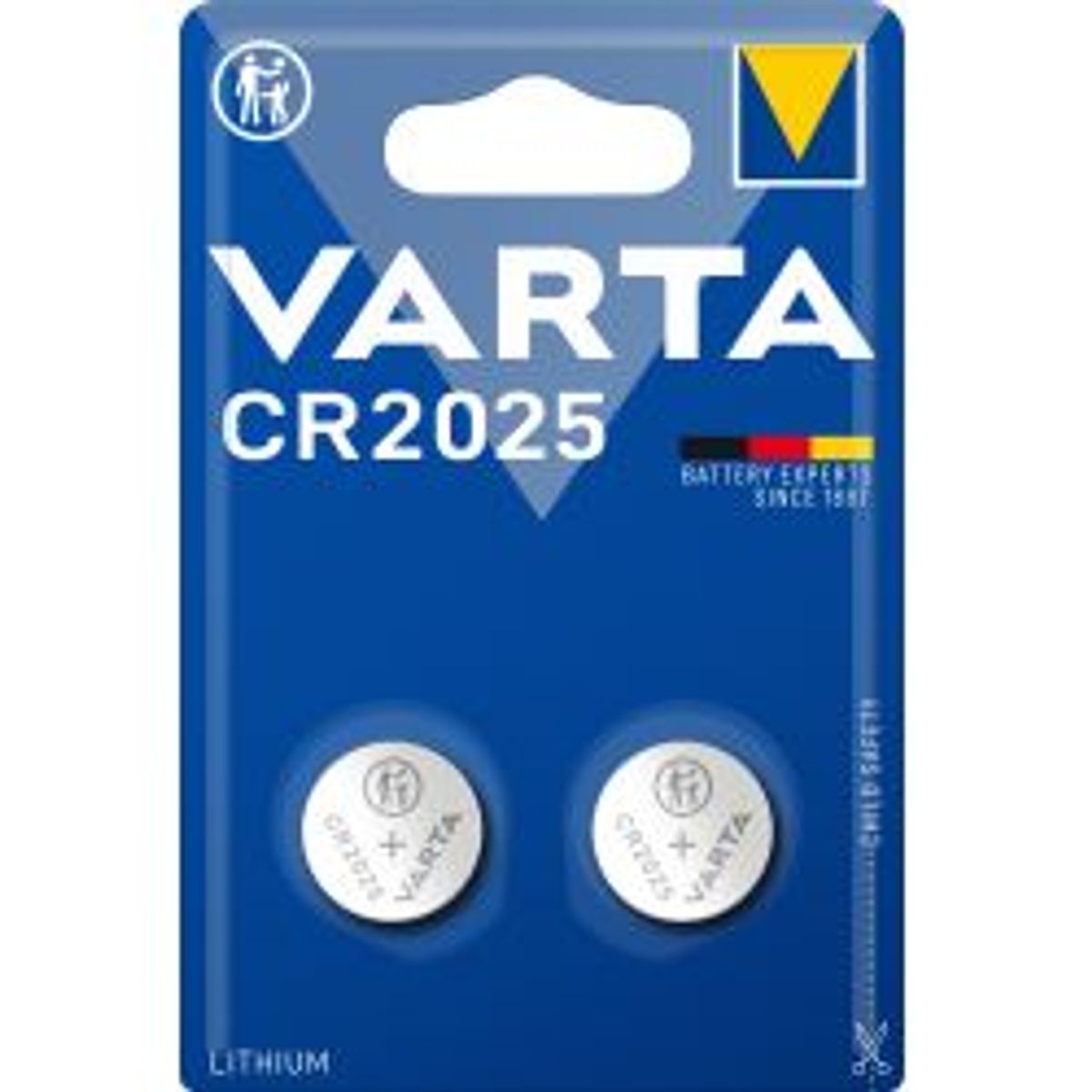 Varta Cr2025 Lithium Coin 2 Pack (b) - Batteri