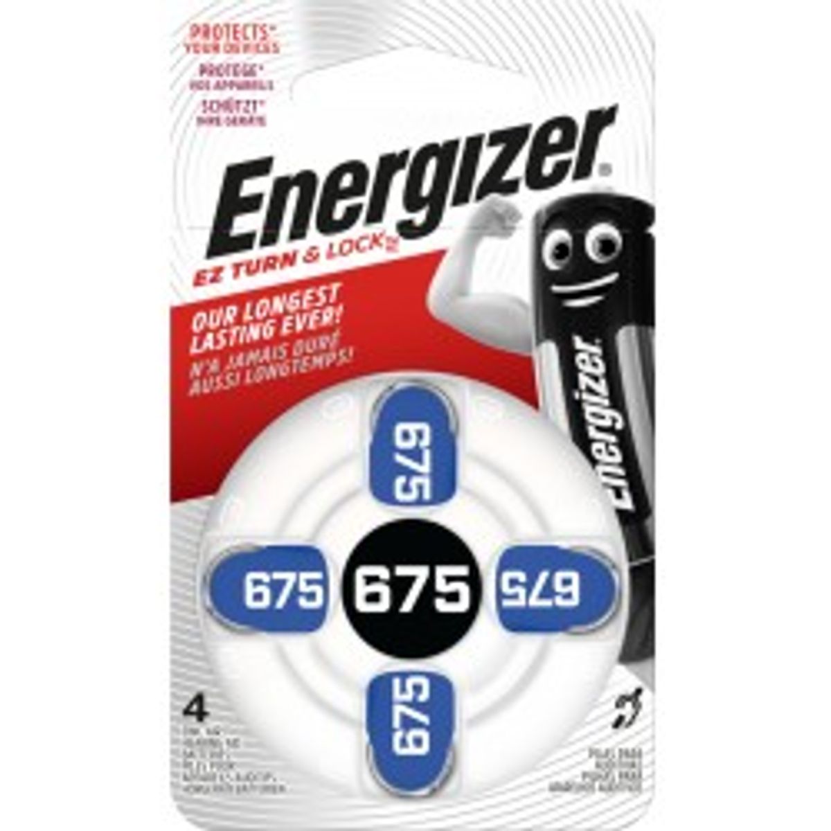 Energizer Hearing Aid 675 -4 pack - Batteri