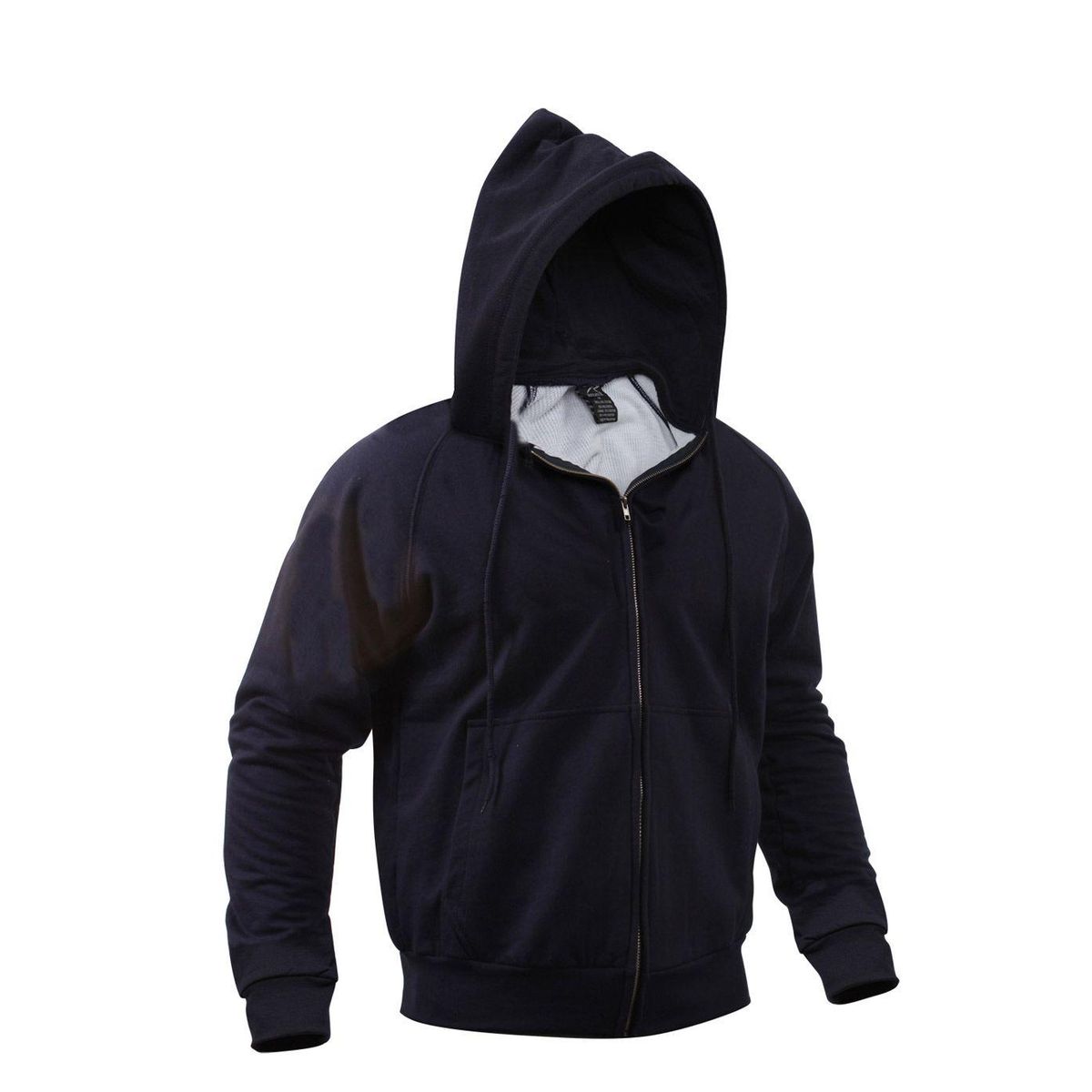 Rothco Hoodie m. Termofoer & Lynlås Navy