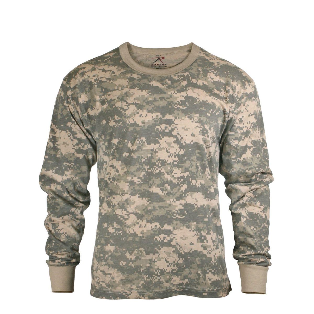 Rothco Langærmet Camouflage T-Shirt Børn Woodland