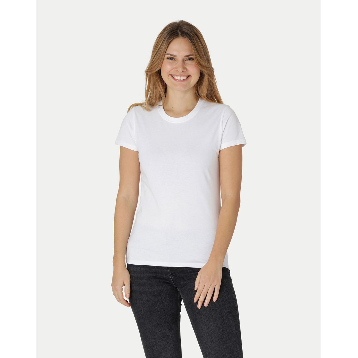 Neutral Dame Klassisk T-Shirt Hvid